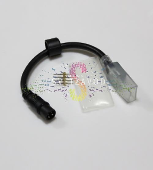 Шнур для подключения светодиодного дюралайта 11х22мм, 4W, 89 led/м к контроллеру