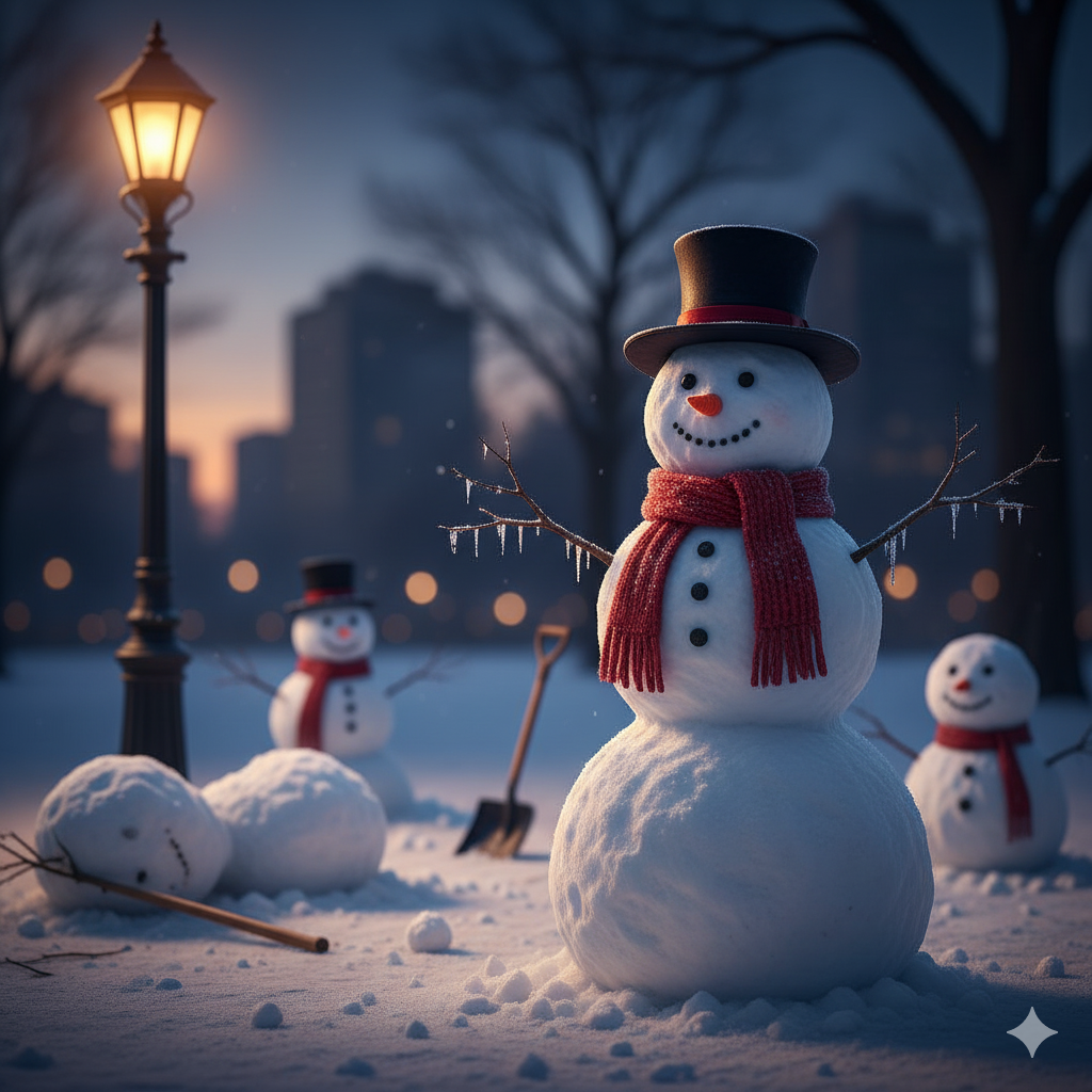 Снеговик новогодний персонаж Снеговик новогодний персонаж