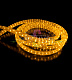 Светодиодный дюралайт, 11х18мм, 220В, 3W, 72 led/м, чейзинг, желтый, 100м