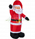 Надувная фигура 3D Дед Мороз приветствует, 180 см, 12В, с компрессором и адаптером, Neon-Night