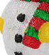 Акриловая фигура 3D Снеговик с шарфом, 60 см, 200 LED, 24В, с трансформатором, Neon-Night