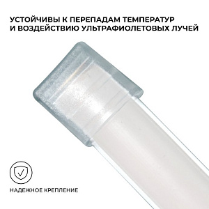 Комплект (5шт) заглушек пластик. для светодиодной ленты НЕОН COB 220В, 288д/м для арт.17-51/5