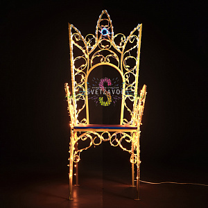 Светодиодная фигура "Трон", 150 см, теплый белый