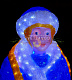 Акриловая фигура 3D Снегурочка с косой, 190 см, 5500 LED, 24В, с трансформатором