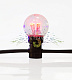 Гирлянда Лофт, 10м, 30 ламп, мульти, черный каучук, IP65, Neon-Night
