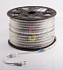 Светодиодная лента Тейп Лайт 60SMD5730, 220В, 13х6,5мм, белая, IP67, 100м, Neon-Night