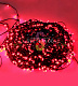 Клип Лайт 12В, фиксинг, красный, 666LED, 100м, темно-зеленый ПВХ, с защитным колпачком, IP64