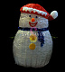 Акриловая фигура 3D Снеговик веселый, 120 см, 24В, с трансформатором