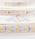 Светодиодная лента Тейп Лайт 180SMD2835, 220В, 17х6,5мм, теплая белая, IP67, 100м, Neon-Night