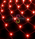 Световая сеть, 2х3м, 220В, красная, прозрачный ПВХ, IP54, с контроллером, Rich Led