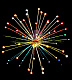 Световой мини-фейерверк "Шар", Ø1,1м, мульти, 24В, 25  лучей