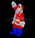 Акриловая фигура 3D Санта Клаус, 120 см, 2080 LED, 24В, с трансформатором