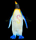 Светодиодная фигура из стекловолокна Пингвин папа, 130 см, 24В, с трансформатором, IP65