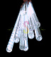 Гирлянда Тающие сосульки, белая, 10х50см, шлейф 3м, 12В, 720LED, IP65, без блока питания