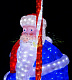 Акриловая фигура 3D Дед Мороз в синей шубе, 200 см, 5800 LED, 24В, с трансформатором