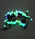 Гирлянда Шарики Ø 25мм, 15м, 220В, черный каучук, RGB, медленная смена, IP65, без блока питания