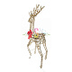 Светодиодная каркасная фигура 3D "Олень", 180х90х27 см, теплый белый 