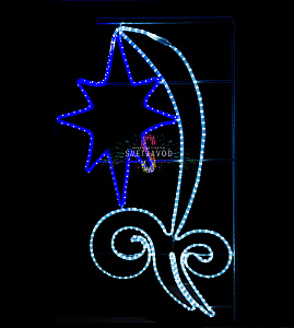 Светодиодная консоль "Альтаир", 150х82 см, белый, синий