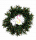Рождественский еловый венок, Ø45см, ветки леска, Neon-Night
