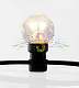 Гирлянда Лофт, 10м, 30 ламп, теплая белая, черный каучук, IP65, Neon-Night