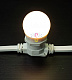 Декоративная лампа, Е27, 5 LED, 1Bт, Ø40мм, теплая белая