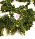 Еловый шлейф искусственный 2,7м, Ø26см, 80LED, 220В, ветки ПВХ, Neon-Night