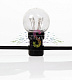 Гирлянда Лофт, 10м, 30 ламп, желтая, черный каучук, IP65, Neon-Night