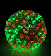 Светодиодный шар из цветков Сакуры Ø 22 см, красный+зеленый, 220В, IP65