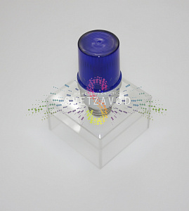 Строб-лампа светодиодная, синяя, 21 LED, 220В, цоколь Е27