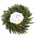 Рождественский еловый венок с ягодами, Ø45см, 20LED, 2АА, ветки литые, Neon-Night