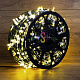 Клип Лайт 12В, мерцающий, WF, теплый белый, 665 LED, 100м, черный ПВХ, IP65, Neon-Night