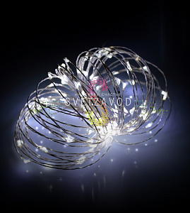 Гирлянда Роса, 20м, 200 LED, 12В, белая, IP65, без блока питания