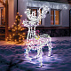 Светодиодная фигура 3D "Олень" 195х115 см, белая, Neon-Night