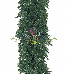 Еловый шлейф искусственный 2,7м, Ø30см, ветки литые + ПВХ, Neon-Night