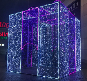 Световая конструкция "Подарок" с бантом