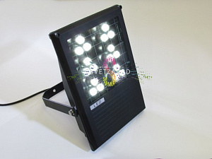 Прожектор светодиодный, холодный белый, 220В, 18Вт, черный корпус