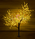 Светодиодное дерево Сакура, 2,5 м, Ø2 м, желтое, 24B, 1728LED, IP54