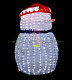 Акриловая фигура 3D Снеговик веселый, 120 см, 24В, с трансформатором