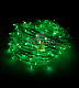 Клип Лайт 12В, мерцающий, GF, зеленый, 200 LED, 30м, прозр ПВХ, с колпачком и трансформатором, IP64
