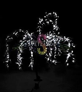 Светодиодное дерево Ива плакучая, 1,5 м, Ø0,6 м, 480 LED, белое