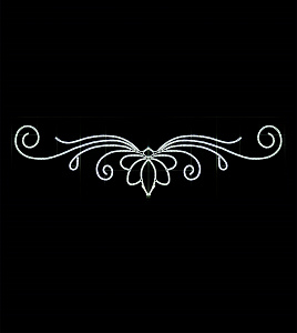 Светодиодная перетяжка "Белый цветок" 300х90 см, белая