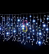 Светодиодный дождь 2х1м, белый, фиксинг, белый ПВХ, 220В, IP65, Rich Led