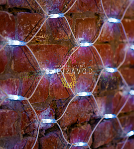 Световая сеть, 2х3м, 220В, белая, белый каучук, IP67, с контроллером, Neon-Night