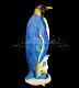 Светодиодная фигура из стекловолокна Пингвин мама, 130 см, 24В, с трансформатором, IP65