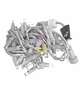 Гирлянда-нить Стринг Лайт, 220В, фиксинг, белая, 10м, белый ПВХ (ДИ), IP65, Rich Led