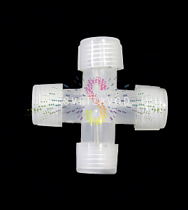Коннектор cоединительный X-образный, для светодиодного дюралайта, 2W Ø 13мм, уп. 10шт