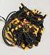 Гирлянда-нить Стринг Лайт, 220В, фиксинг, желтая, 10м, черный каучук, IP65, с шнуром