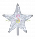 Акриловая светодиодная Звезда 50см, 160 LED, белая, съемная труба, подвес, Neon-Night