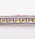 Светодиодная лента Тейп Лайт 120SMD3014, 220В, 10,6х6мм, теплая белая, IP67, 100м, Neon-Night