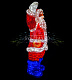 Акриловая фигура 3D Санта Клаус, 210 см, 4400 LED, 24В, с трансформатором